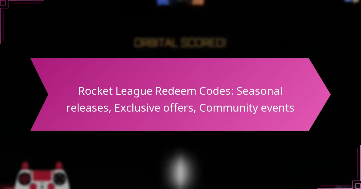 You are currently viewing Rocket League Redeem Codes: Seasonal releases, Exclusive offers, Community events