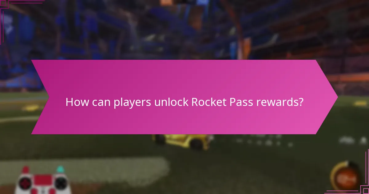 How can players unlock Rocket Pass rewards?